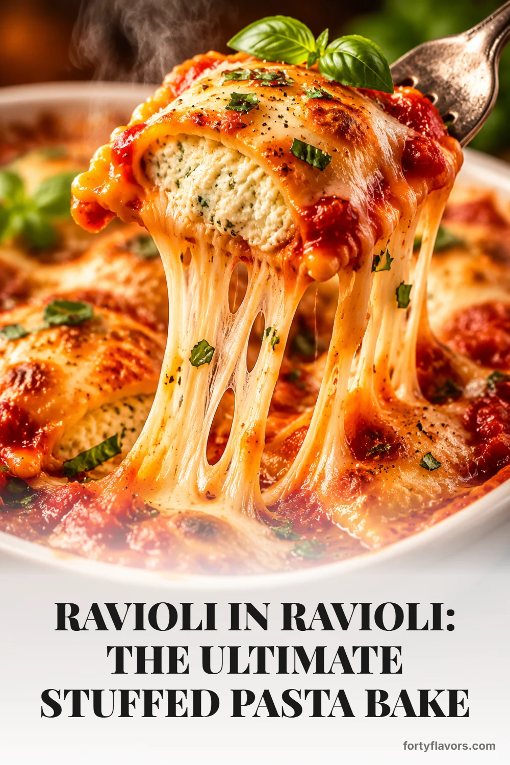 Ravioli in Ravioli: The Ultimate Stuffed Pasta Bake – Pinterest pin 7