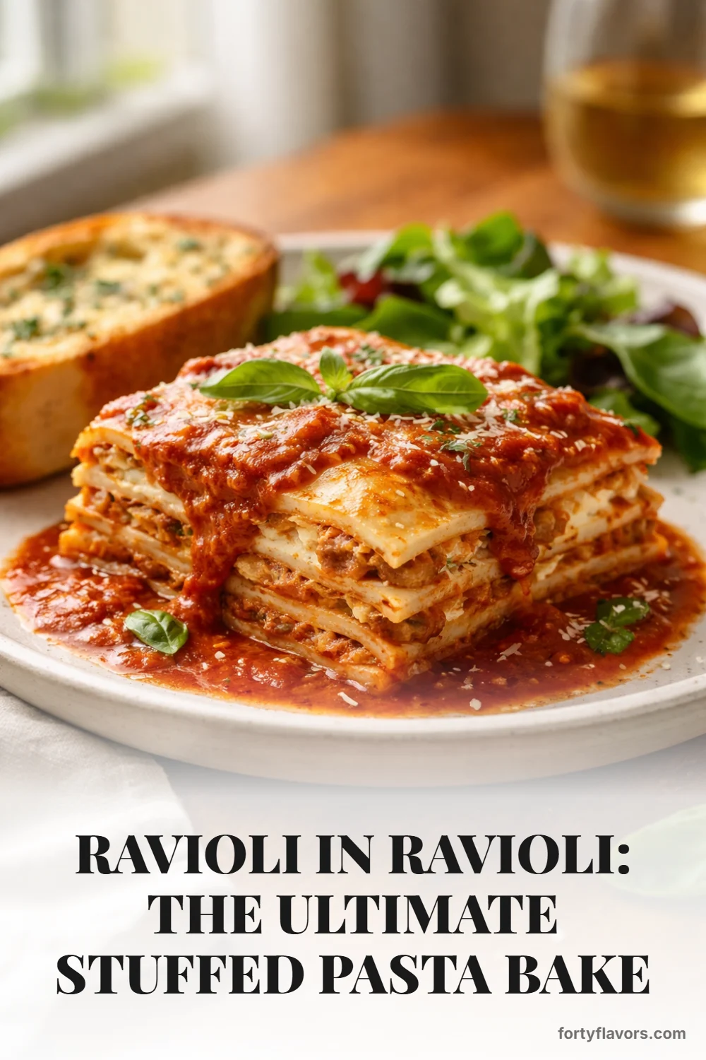 Ravioli in Ravioli: The Ultimate Stuffed Pasta Bake – Pinterest pin 8