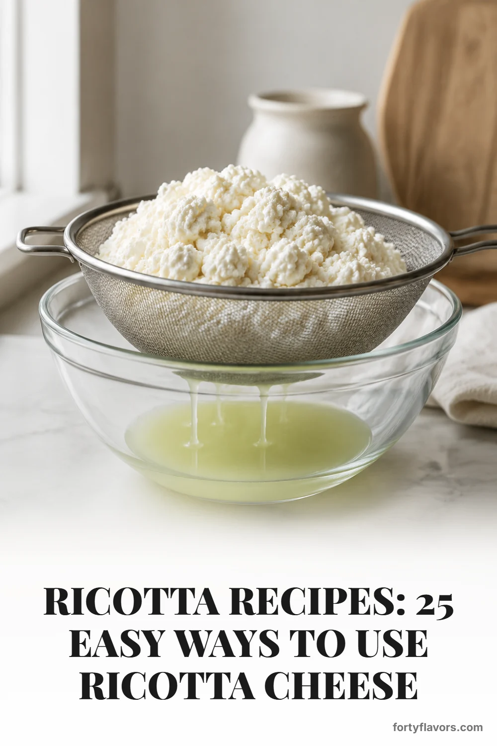Ricotta Recipes: 25 Easy Ways to Use Ricotta Cheese – Pinterest pin 7