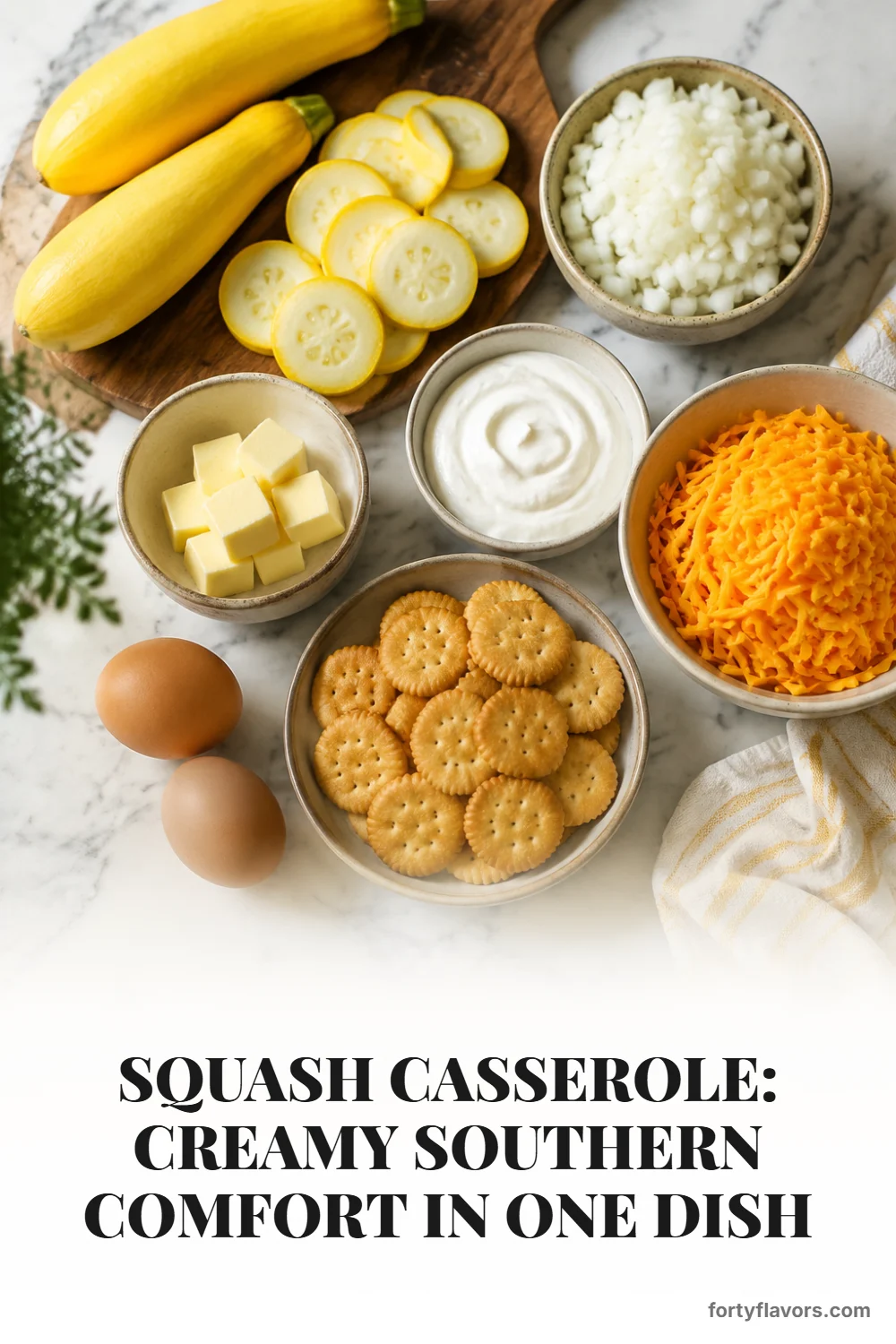Squash Casserole: Creamy Southern Comfort in One Dish – Pinterest pin 2