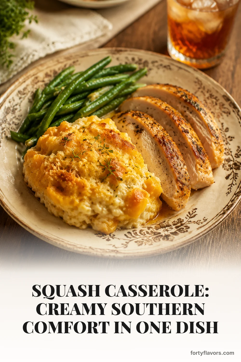 Squash Casserole: Creamy Southern Comfort in One Dish – Pinterest pin 8