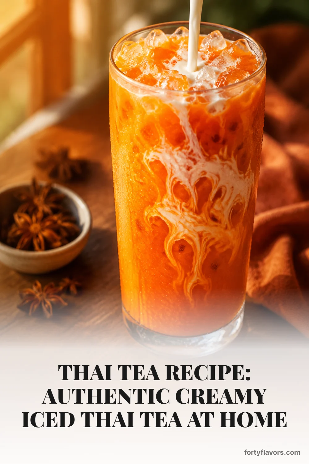 Thai Tea Recipe: Authentic Creamy Iced Thai Tea at Home – Pinterest pin 1
