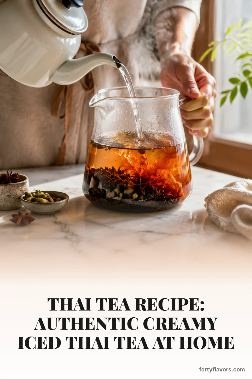 Thai Tea Recipe: Authentic Creamy Iced Thai Tea at Home – Pinterest pin 3
