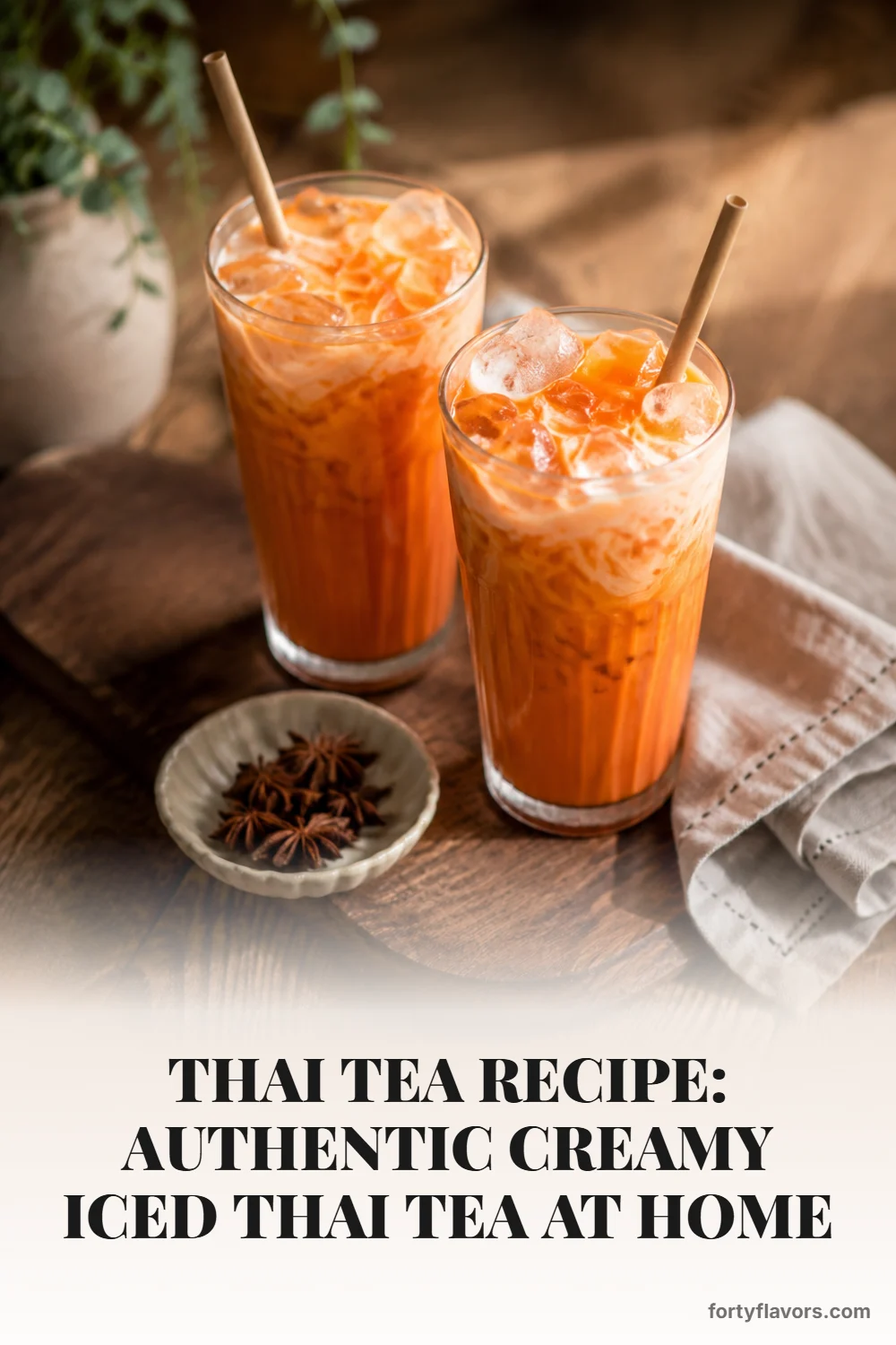 Thai Tea Recipe: Authentic Creamy Iced Thai Tea at Home – Pinterest pin 6