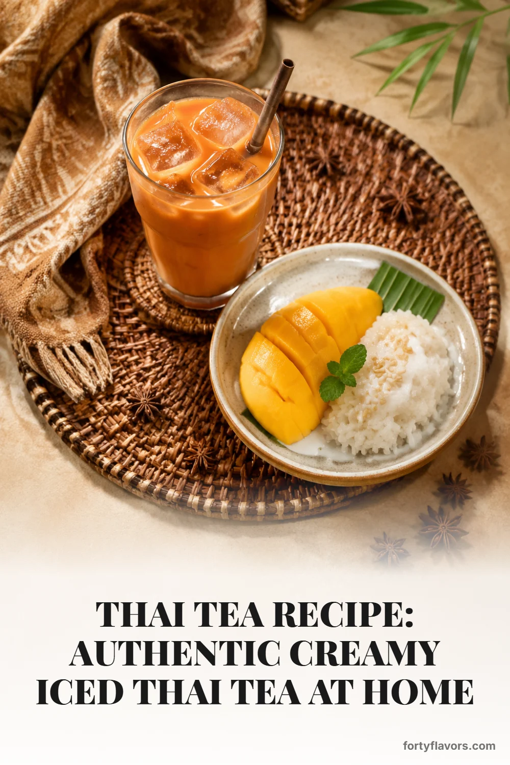 Thai Tea Recipe: Authentic Creamy Iced Thai Tea at Home – Pinterest pin 8