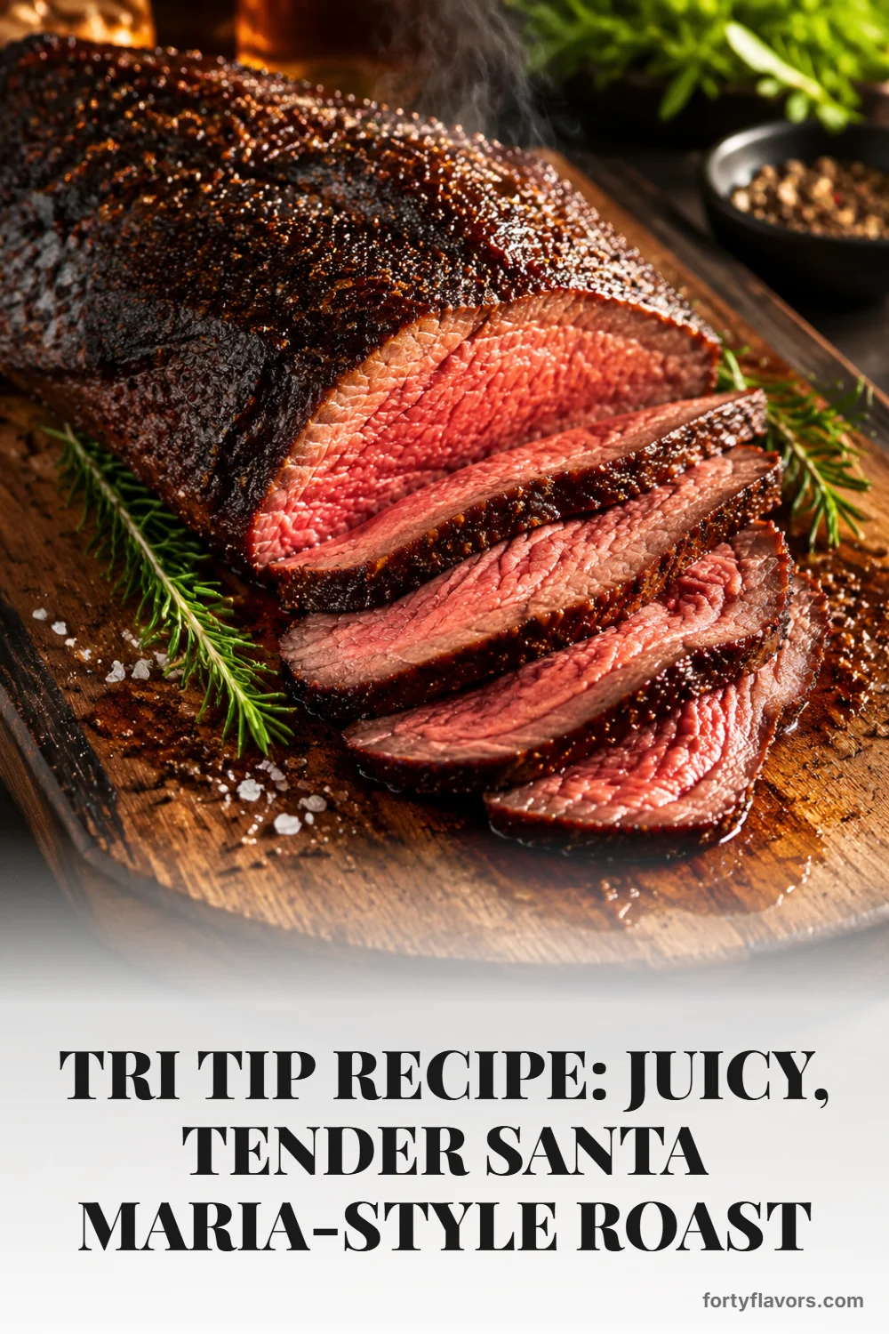 Tri Tip Recipe: Juicy, Tender Santa Maria-Style Roast – Pinterest pin 1