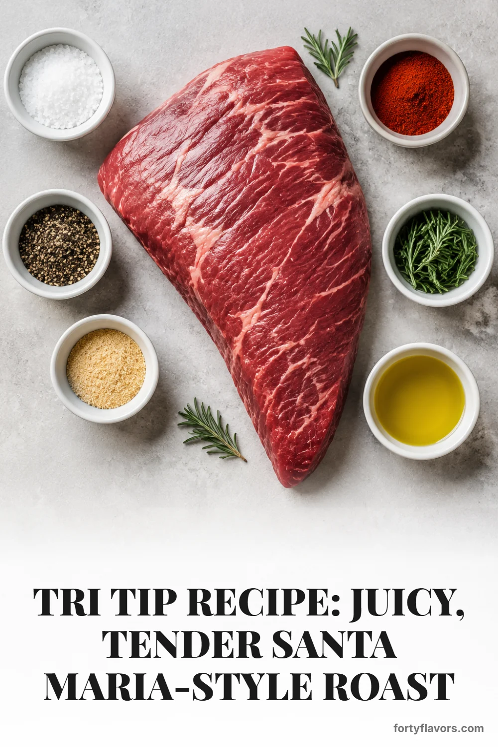 Tri Tip Recipe: Juicy, Tender Santa Maria-Style Roast – Pinterest pin 2