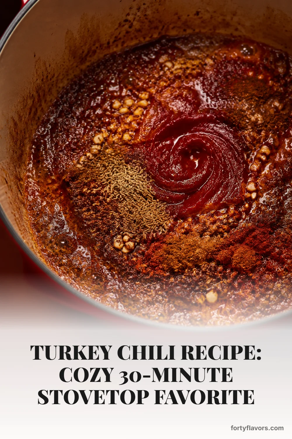 Turkey Chili Recipe: Cozy 30-Minute Stovetop Favorite – Pinterest pin 4