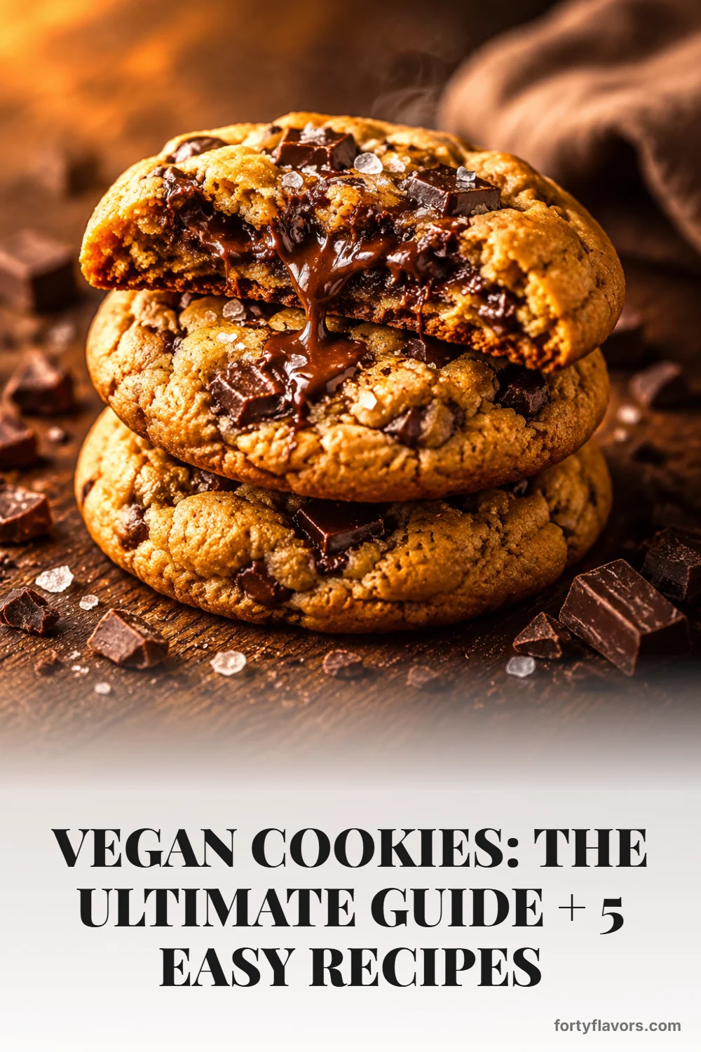 Vegan Cookies: The Ultimate Guide + 5 Easy Recipes – Pinterest pin 1