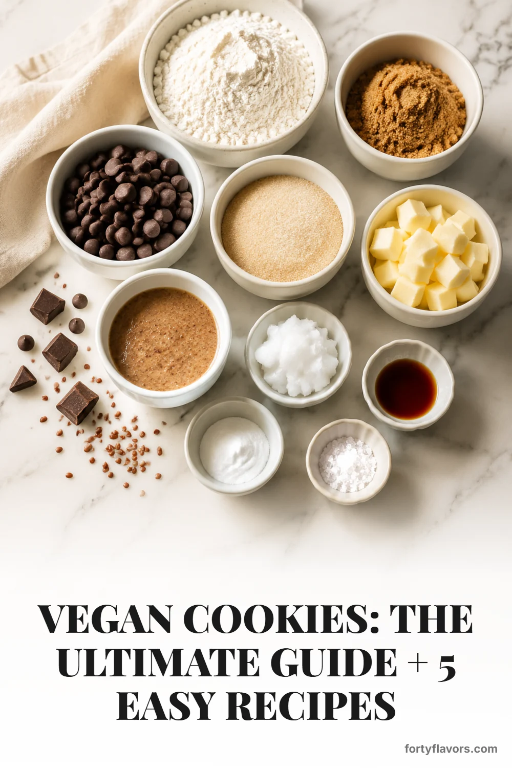 Vegan Cookies: The Ultimate Guide + 5 Easy Recipes – Pinterest pin 2