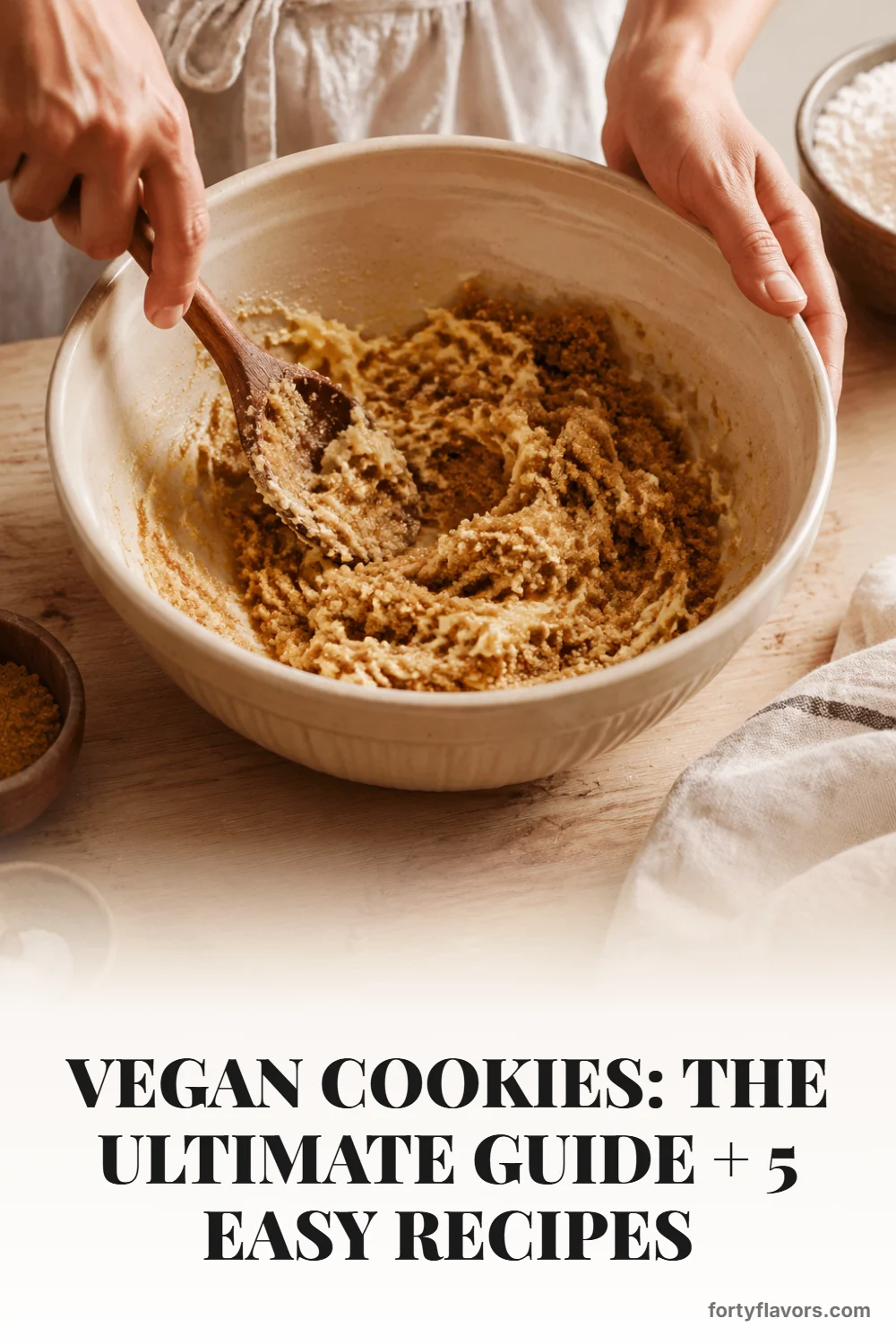 Vegan Cookies: The Ultimate Guide + 5 Easy Recipes – Pinterest pin 3