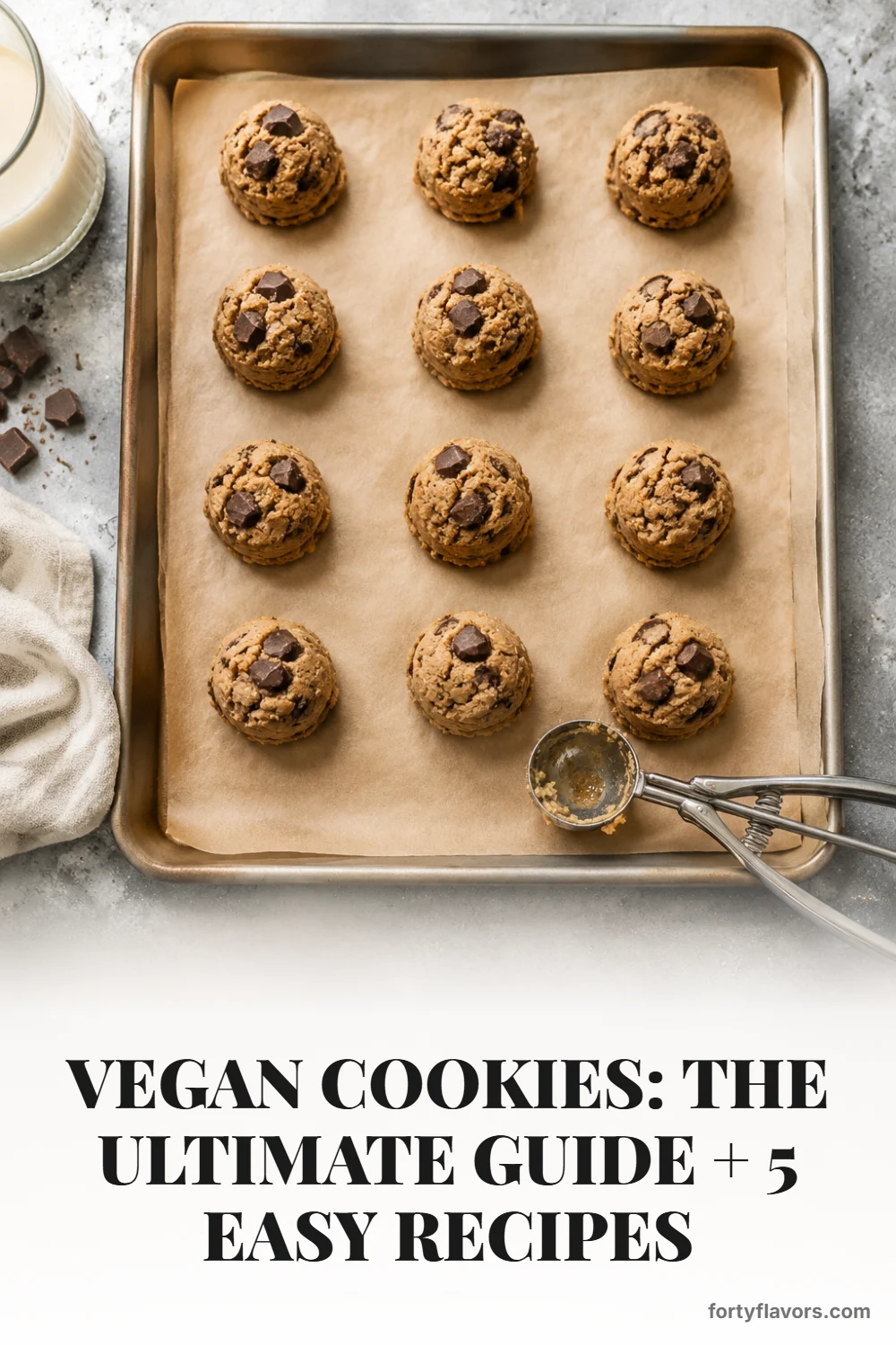 Vegan Cookies: The Ultimate Guide + 5 Easy Recipes – Pinterest pin 4