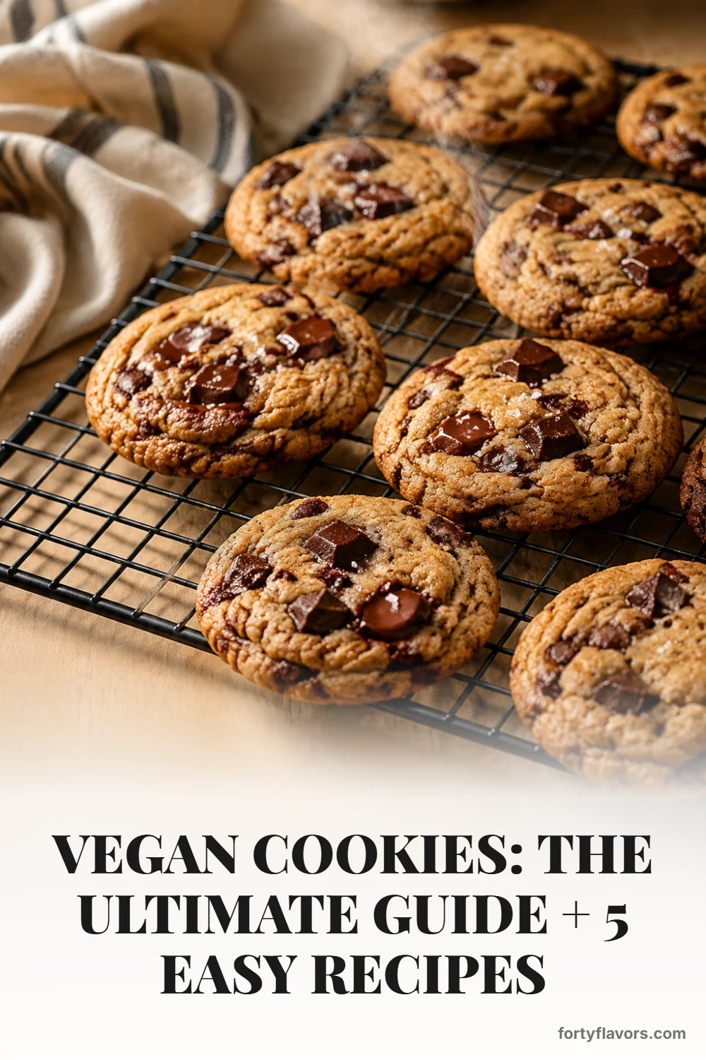 Vegan Cookies: The Ultimate Guide + 5 Easy Recipes – Pinterest pin 5