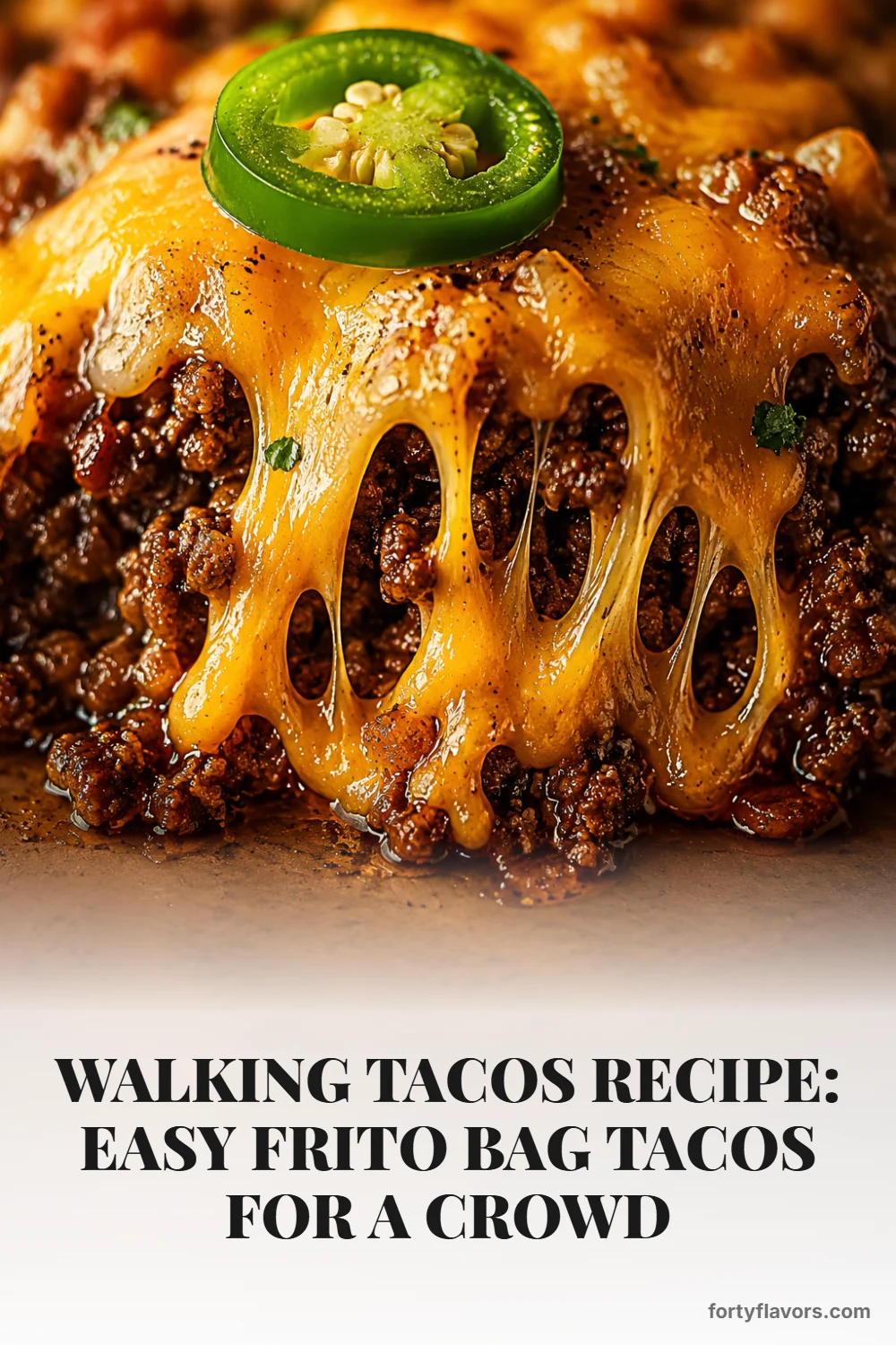 Walking Tacos Recipe: Easy Frito Bag Tacos for a Crowd – Pinterest pin 7